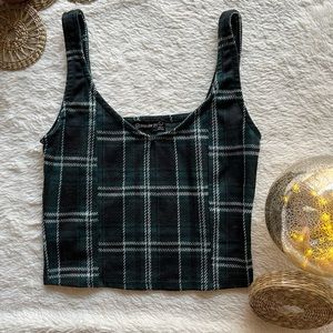 Plaid  crop top